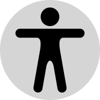 Vector image of a stick figure person.