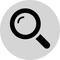 Vector image of a magnifying glass.